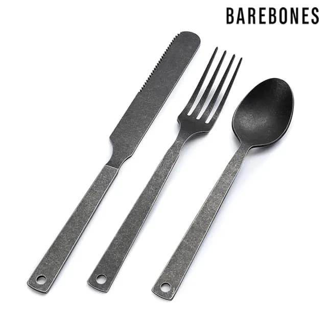 【Barebones】磨砂仿舊餐具組 CKW-370(西餐餐具 刀叉勺 牛排刀)