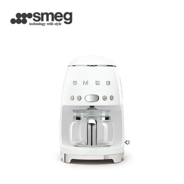 【SMEG】義大利濾滴式咖啡機-珍珠白(DCF02WHUS)