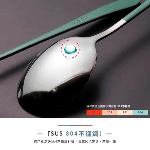 【樂邁家居】食品級304不鏽鋼 隨身餐具組(三色任選-便攜餐具)