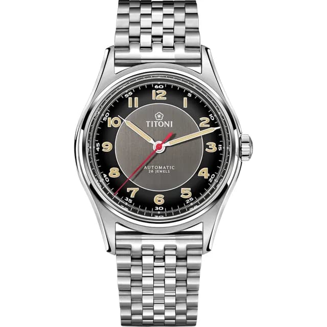 【TITONI 梅花錶】傳承系列百周年紀念機械錶-39mm 禮物 送禮 推薦(83019 S-638)