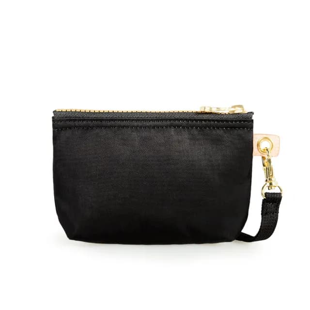 【satana】雙11限定★Soldier 實用拉鍊化妝包/零錢包(亮黑)