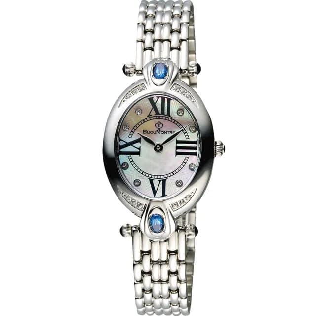 【BijouMontre 寶爵】Elysee愛戀之心限量鑽錶-藍拓帕x銀/26mm 送禮 禮物 推薦(A12110)