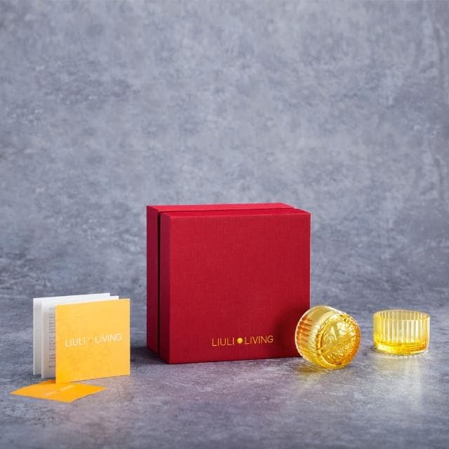 【琉璃工房 LIVING】吉月 對杯 酒器/酒杯/餐具/茶具(送禮/禮物/採購/藝術品/禮贈/企業)