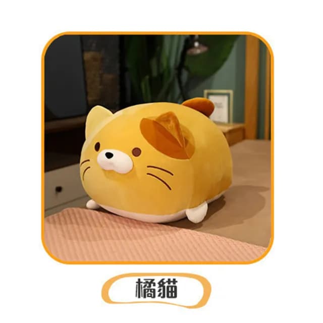 【Mega】可愛胖胖團子貓抱枕(貓咪玩偶 靠枕 生日禮物 聖誕節)