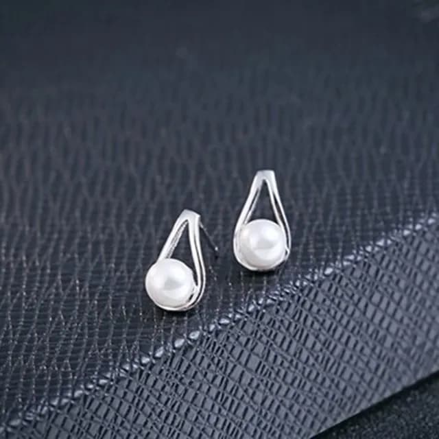 【米蘭精品】現貨+預購 925純銀耳環耳飾(時尚韓版珍珠造型情人節生日聖誕節交換禮物女飾品73dy10)