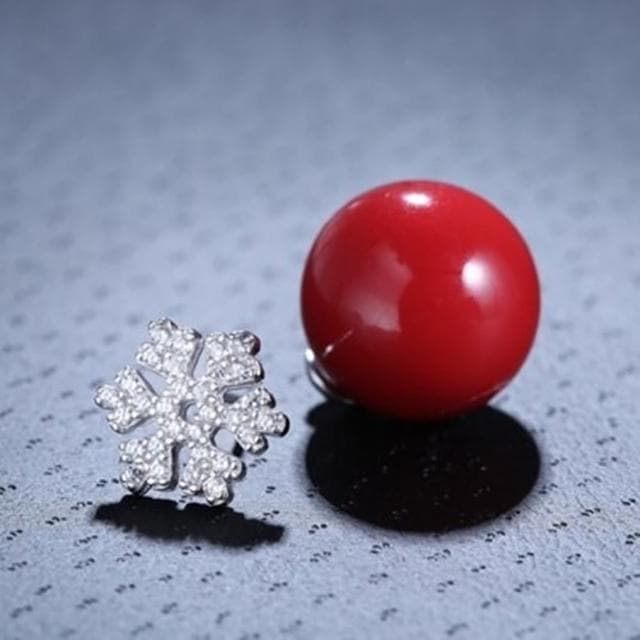 【米蘭精品】現貨+預購 925純銀耳環鑲鑽耳飾(創意雪花造型情人節生日聖誕節交換禮物女飾品73dy51)