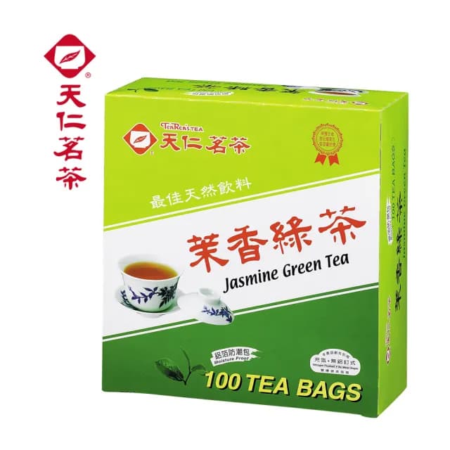 【天仁茗茶】鋁箔防潮包茶包2gx100包任選4件組(綠茶/烏龍茶/阿薩姆紅茶/茉莉綠茶/香片茶)