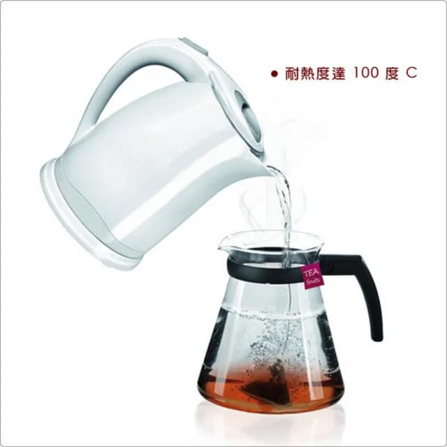 【TESCOMA】Teo雙濾孔濾茶壺 黑1.25L / 泡茶 下午茶 茶具