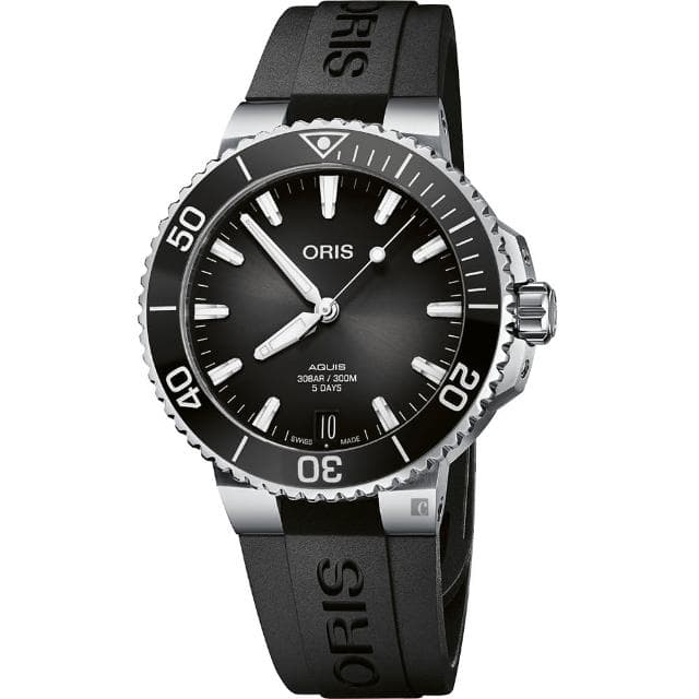 【ORIS 豪利時】Aquis 五日鍊全新自製機芯 Calibre 400 潛水錶 送禮 禮物 推薦(0140077694154-0742274FC)