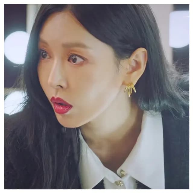 【HaNA 梨花】頂樓金素妍千瑞真三圈時髦耳環Penthouse(針式 耳環 耳飾 耳圈 耳釘)