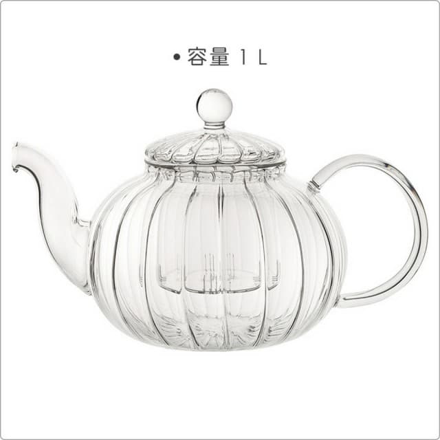 【Utopia】菊花紋玻璃茶壺 1L / 泡茶 下午茶 茶具 母親節禮物