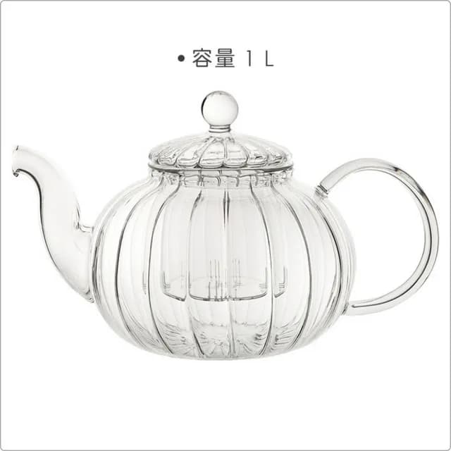 【Utopia】菊花紋玻璃茶壺 1L / 泡茶 下午茶 茶具