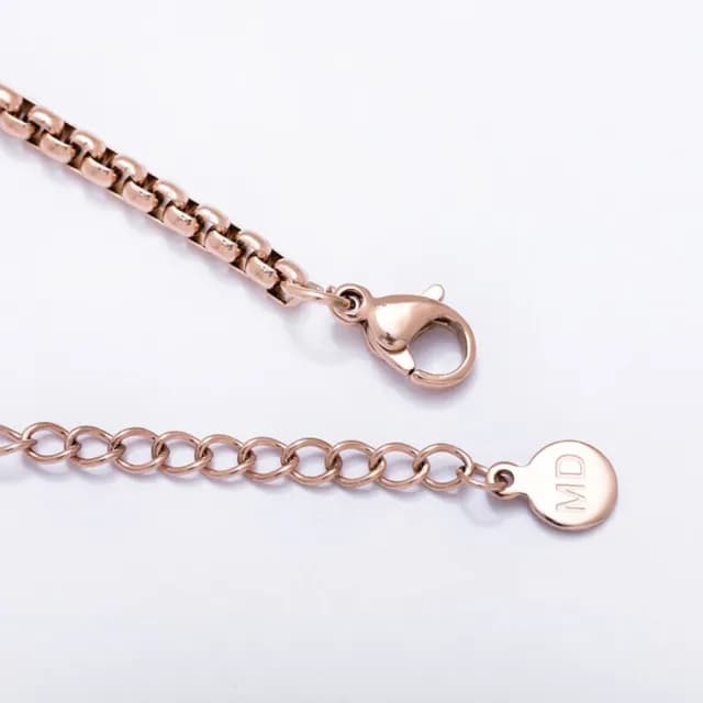 【MARIGOLD 美爾朵】情侶手鍊｜四種語言幸福手鍊西德鋼對飾禮盒(情侶對飾 情人節禮物)