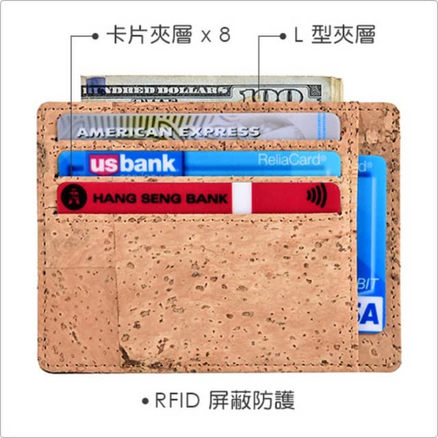 【Kinzd】防盜L型證件卡夾 木紋 / 卡片夾 識別證夾 名片夾 RFID辨識 畢業禮物 新鮮人必備