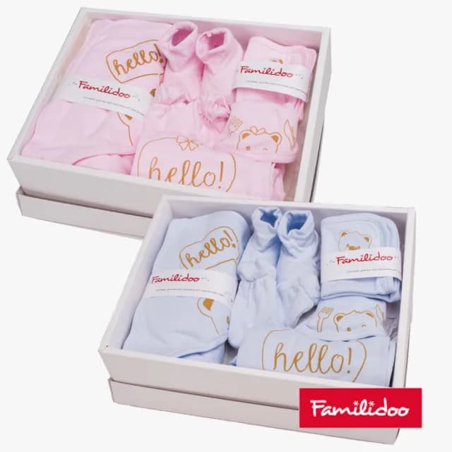 【Familidoo 法米多】新生兒衣服禮盒 滿月周歲禮盒(適合1-2歲的寶寶 彌月送禮)