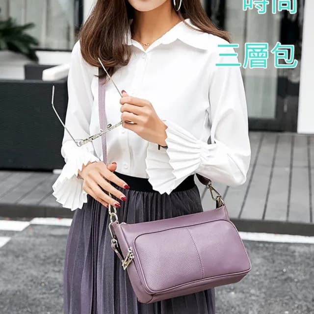 【玩皮工坊】情人節禮物 真皮頭層牛皮女士可裝IPADMINI肩背包斜肩包單肩包手提包晚宴包LB192(真皮包包 3