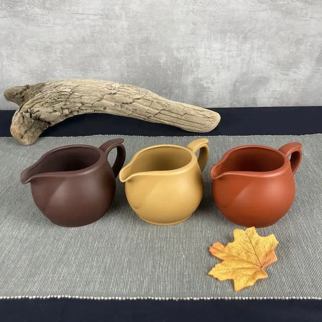 【台灣製造】經典紫砂茶海 公道杯 300cc 台灣鶯歌陶藝(茶具 茶壺朱泥 紫砂 段泥 公杯 分茶器)