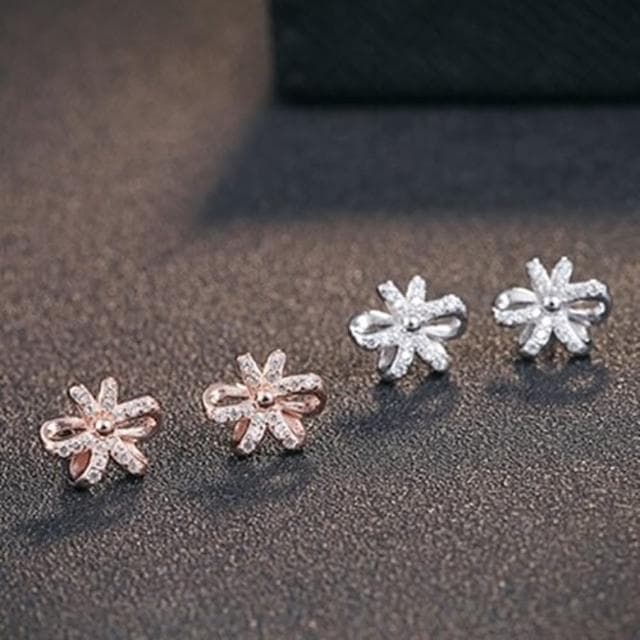 【米蘭精品】現貨+預購 925純銀耳環鑲鑽耳飾(創意設計禮花造型情人節生日聖誕節交換禮物女飾品73dy116)