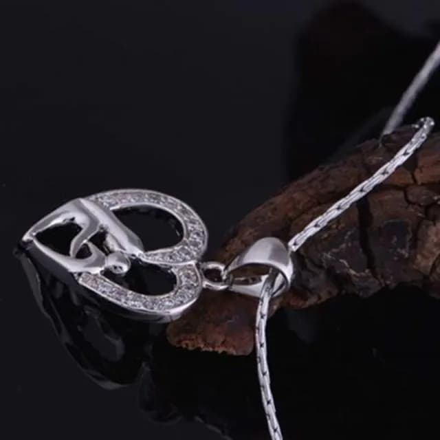 【米蘭精品】現貨+預購 鍍白金項鍊鑲鑽吊墜(秀氣清新百搭情人節生日聖誕節交換禮物女飾品73cy10)