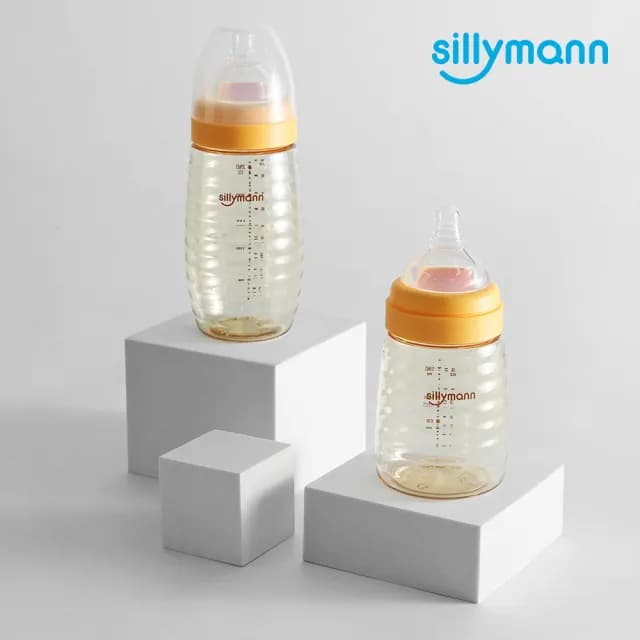 【sillymann】寬口徑母乳實感PPSU輕巧設計款蜂蜜奶瓶(160ml)