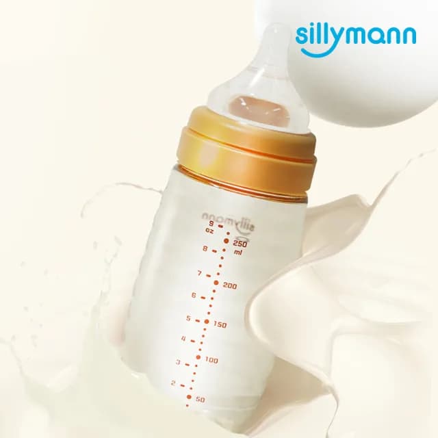 【sillymann】寬口徑母乳實感PPSU輕巧設計款蜂蜜奶瓶(260ml)
