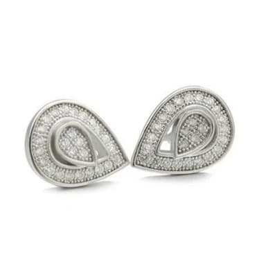 【米蘭精品】現貨+預購 925純銀耳環鑲鑽耳飾(精緻小巧水滴設計情人節生日聖誕節交換禮物女飾品73dm57)