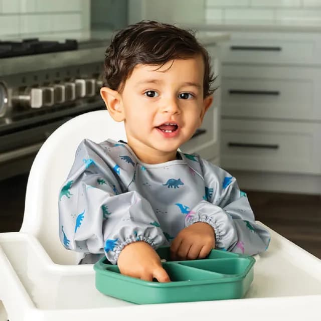 【Tiny Twinkle】美國 安心矽膠餐盤(多款可選/矽膠餐具/兒童餐具/學習餐具)