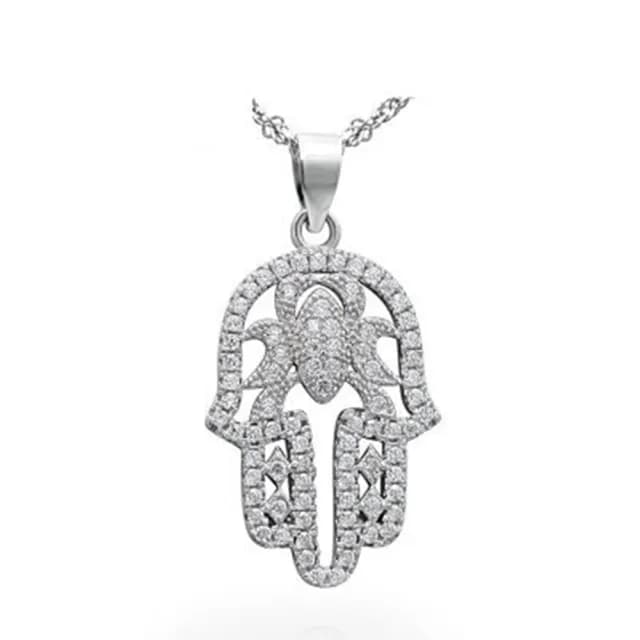 【米蘭精品】現貨+預購 925純銀項鍊鑲鑽吊墜(獨特螺紋風格精緻情人節生日聖誕節交換禮物女飾品73df9)