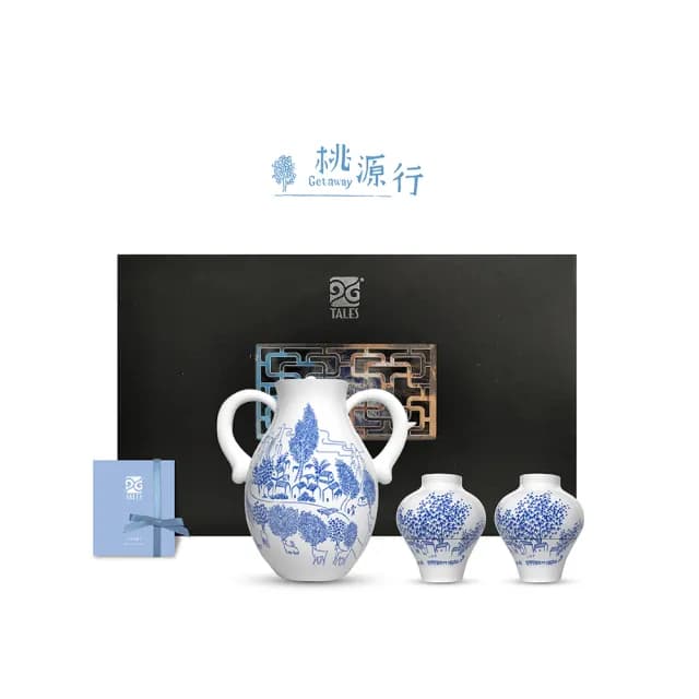 【TALES 神話言】桃源行-1壺2套杯-B款(文創 藝術 創新 器皿 禮物)