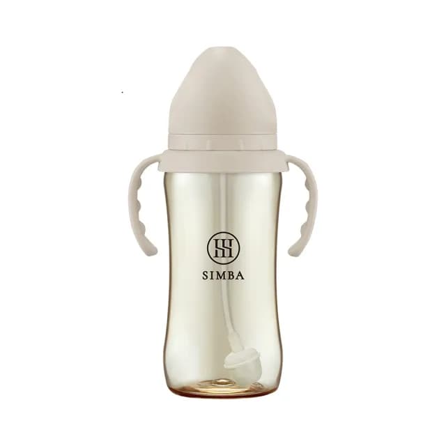 【Simba 小獅王辛巴官方直營】蘊蜜鉑金PPSU寬口吸管把手防脹氣奶瓶360ml(學飲適用)