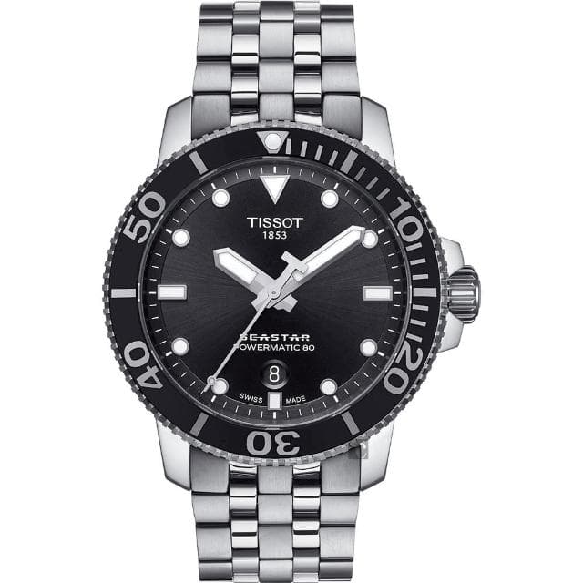 【TISSOT 天梭】水鬼 Seastar 1000 海洋之星300米潛水機械錶 母親節 送禮 禮物(T1204071105100)