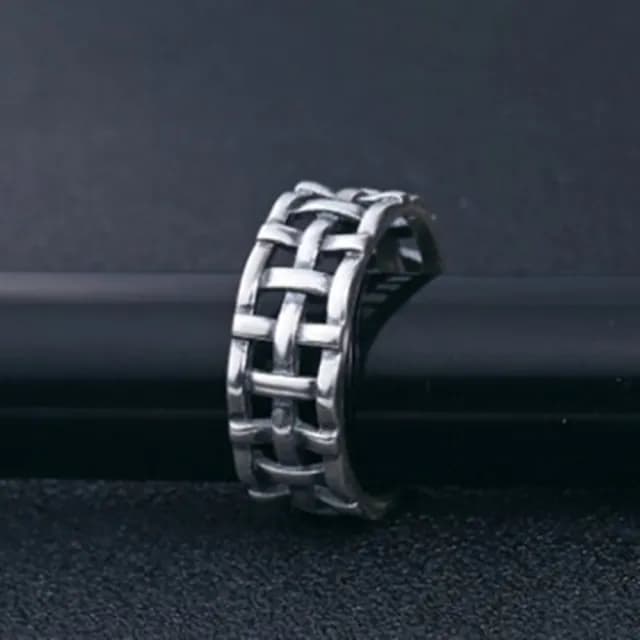 【米蘭精品】現貨+預購 925純銀戒指鑲鑽銀飾(韓版復古編織設計情人節生日聖誕節交換禮物女飾品73dx24)
