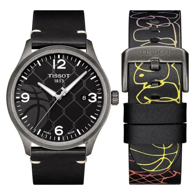 【TISSOT 天梭 官方授權】CHRONO XL 3X3 街頭籃球特別版手錶 男錶 禮物 推薦(T1164103606700)