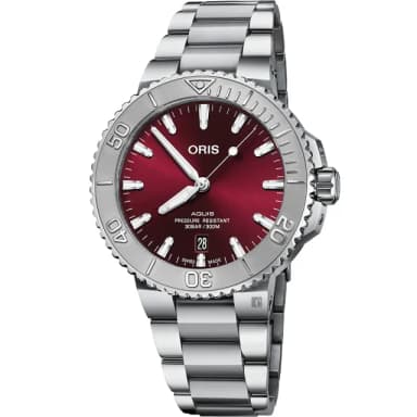 【ORIS 豪利時】Aquis Relief 日期潛水機械錶-41.5mm 禮物 送禮 推薦(0173377664158-0782205PEB)