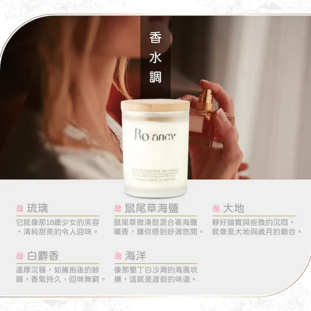 【Rofancy 洛帆晞】手工香氛蠟燭80g(3入超值優惠組)