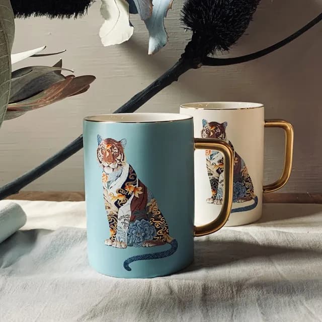 【TALES 神話言】水虎福杯-2色任選(文創 藝術 Chris 虎年 招財)