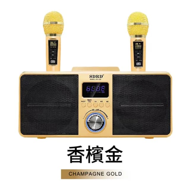 【御皇居】SD309 KTV藍牙音箱(家庭KTV 雙人無線KTV音響)