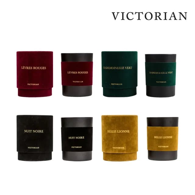 【VICTORIAN】天鵝絨香氛蠟燭 250g(天鵝絨系列/四種香調)