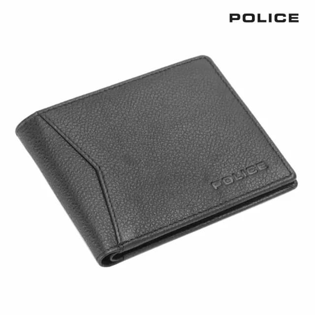 【POLICE】限量2折 頂級小牛皮8卡男用皮夾 全新專櫃展示品(瓦特系列 七夕情人節禮物 送禮 男夾)