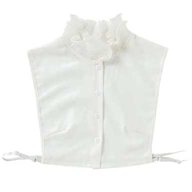 【米蘭精品】現貨+預購 假領子襯衫領片(蕾絲荷葉邊立領百搭女裝配件情人節生日聖誕節交換禮物74ac4)