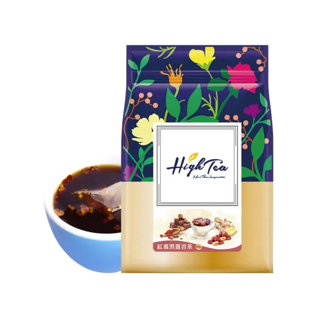【High Tea】紅棗黑薑君茶 26gx10入x1袋(無咖啡因養生茶)