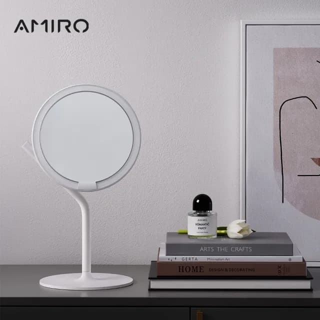 【AMIRO】Mate S 系列LED高清日光化妝鏡(美妝鏡 彩妝鏡 情人節禮物 禮盒 送禮)