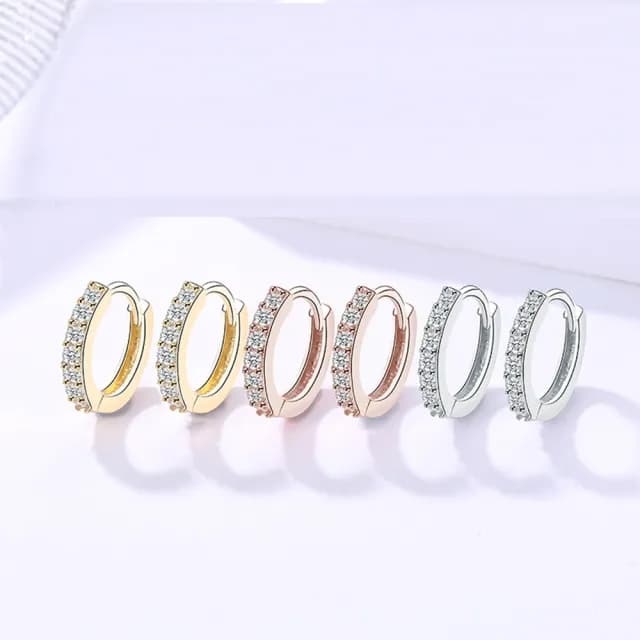 【Porabella】925純銀鋯石耳環 earrings