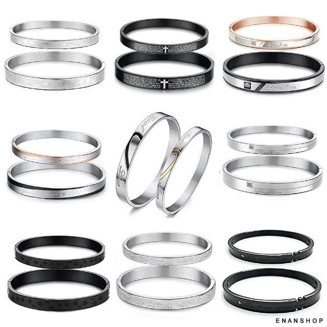 【ENANSHOP 惡南宅急店】母親節禮物 鈦鋼造型手環 多款任選 情人節 生日禮物 不生鏽 抗過敏 情侶手環-0209B