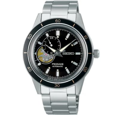 【SEIKO 精工】Presage Style60’s 復古風 開芯機械腕錶 母親節 禮物 推薦(SSA425J1/4R39-00Z0D)