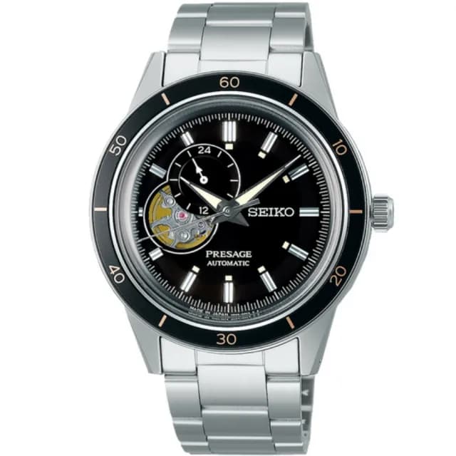 【SEIKO 精工】Presage Style60’s 復古風 開芯機械腕錶 七夕 情人節 禮物 送禮 推薦(SSA425J1/4R39-00Z0D)
