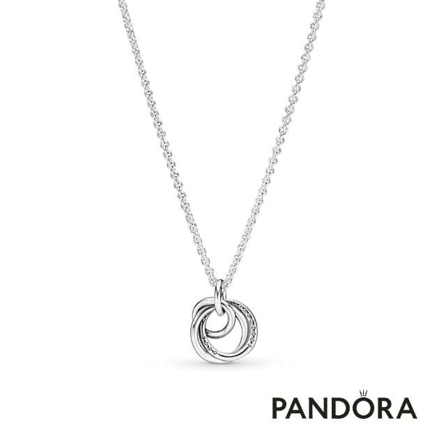 【Pandora官方直營】母親節送禮 永恆親情圓環吊墜項鏈