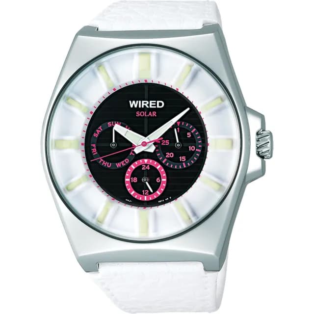【WIRED】Solar 太陽能日曆手錶-42mm 送禮 禮物 推薦(V14J-X005Z  AUB035X)