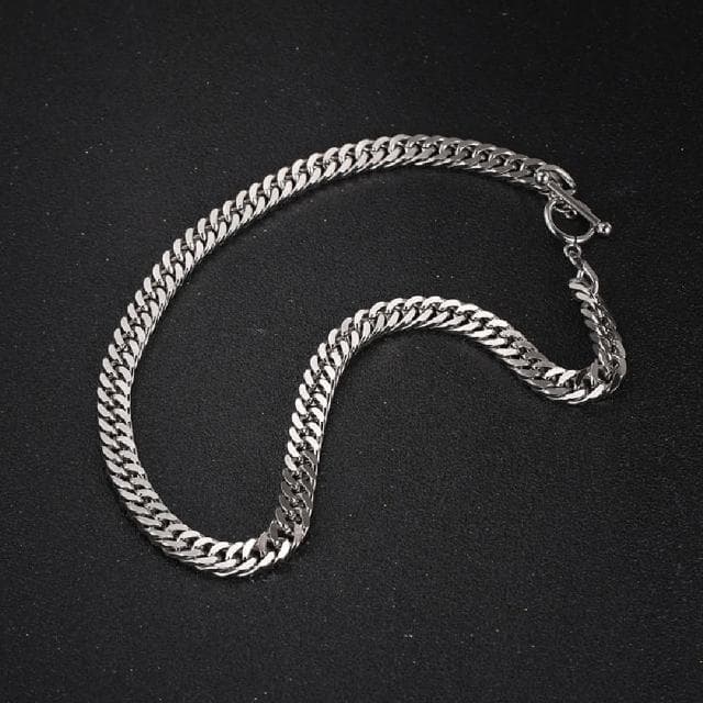 【米蘭精品】現貨+預購 鈦鋼手鍊鈦鋼手鏈(寬版簡約個性OT扣男女飾品父親節情人節聖誕節交換禮物74fl8)