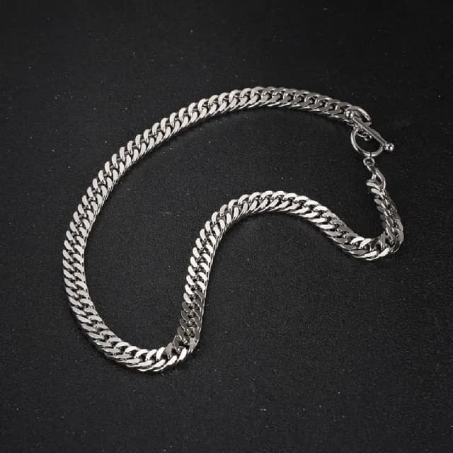 【米蘭精品】現貨+預購 鈦鋼手鍊鈦鋼手鏈(寬版簡約個性OT扣男女飾品生日情人節聖誕節交換禮物74fl8)